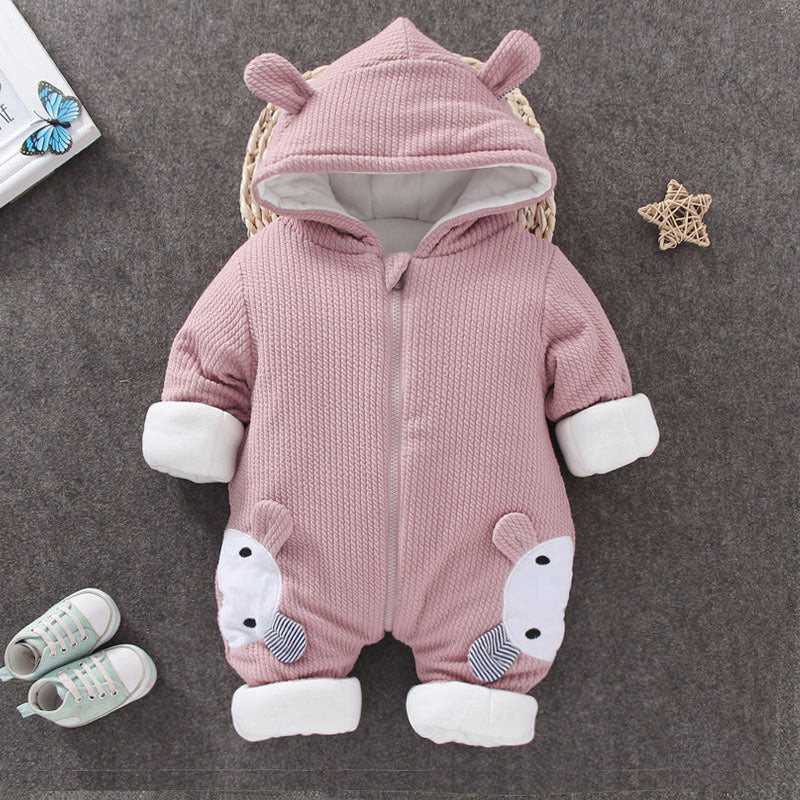 Autumn Winter Coat Jumpsuit Baby Clothing Newborn Snowsuit Boy Warm Romper Down Cotton Jackets Girl Snow clothes Bodysuit - D&A