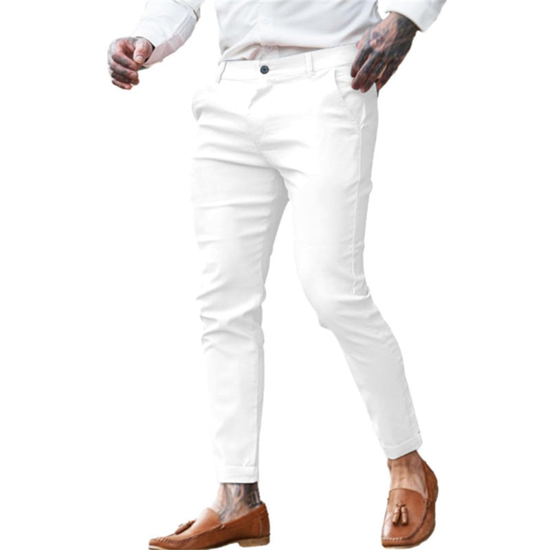 Men's Twill Cotton Stretch Fashion Slim Pencil - D&A