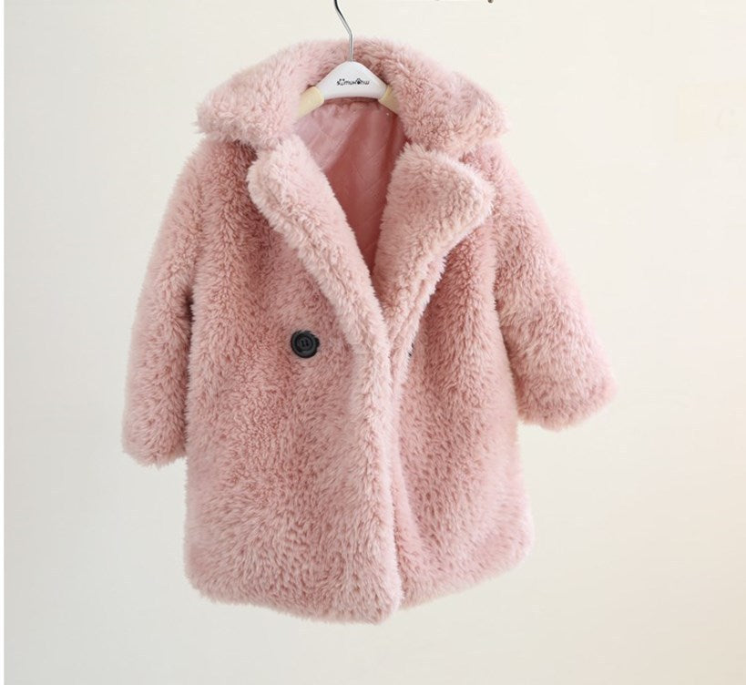 Big Kids Fur Coat In Autumn And Winter Coat - D&A