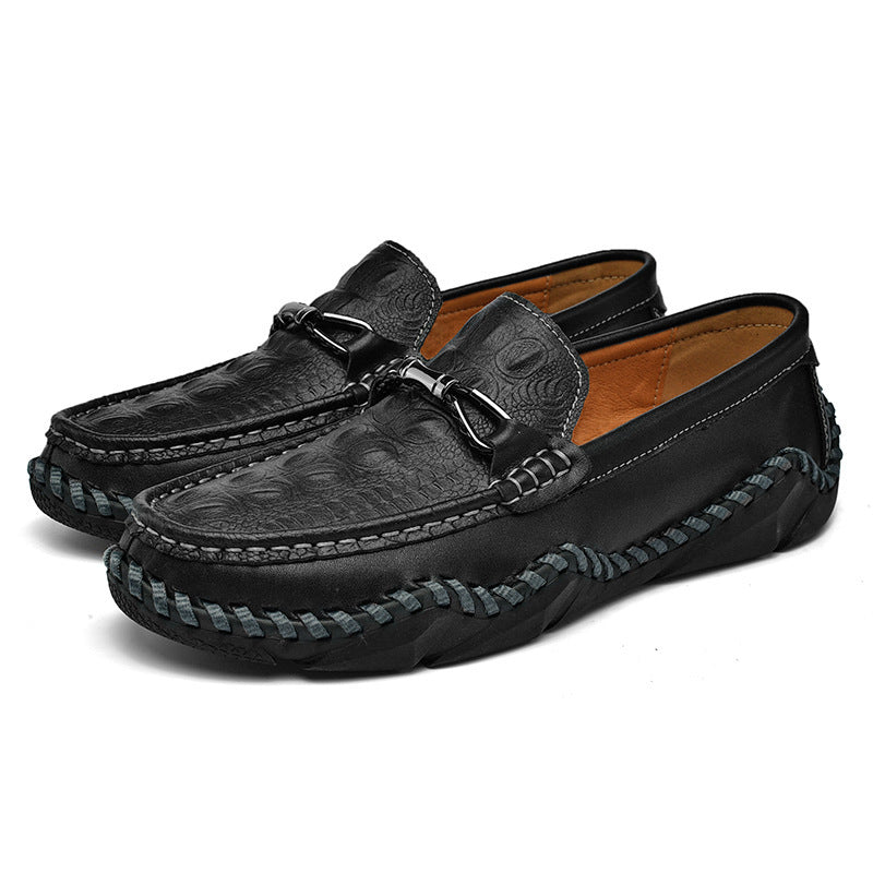 Driving Trendy Beanie Shoes Men's Cross-border Plus Size Loafers - D&A