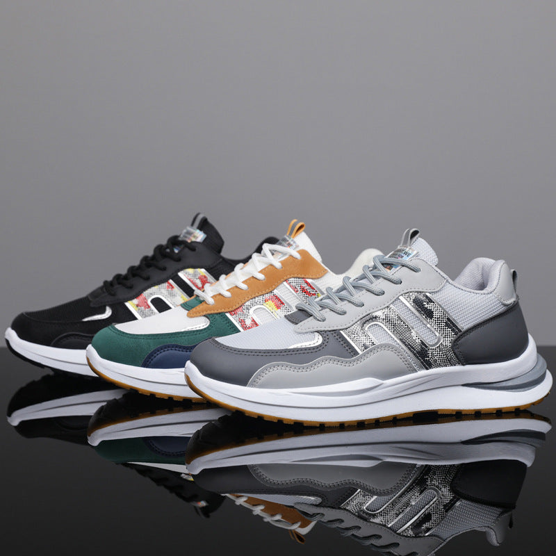 Plus Size Men's Mesh Breathable Sports Casual Shoes - D&A