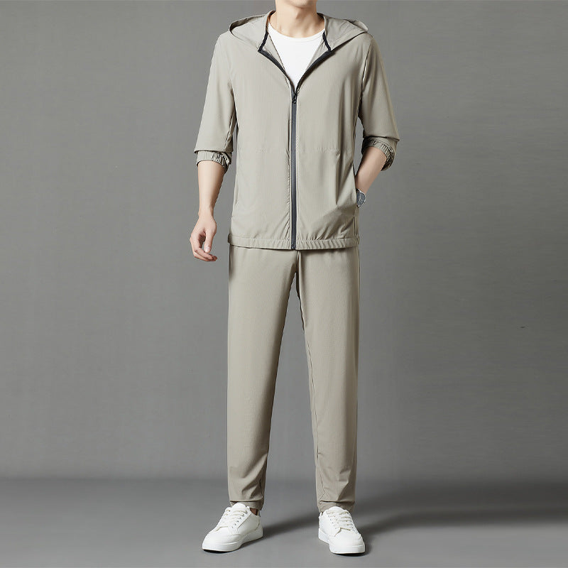 Korean Version Sun-protective Clothing Suit Fashion Loose Casual Hooded Thin - D&A