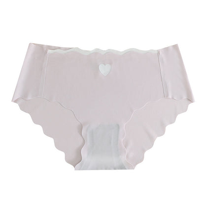 Fashion Seamless Ice Silk Underwear Women Purple - D&A