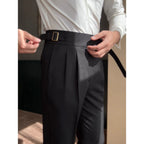 High Waist Gurkha Trousers Black - D&A