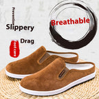 Casual Breathable All-match Sneakers Slip-on Heel-free Half Support Non-slip Men's Shoes - D&A
