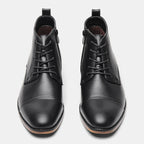 Plus Size Men's Chelsea Boots Inside Zipper Leather Boots - D&A