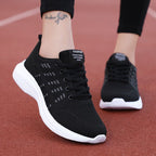 Women's Mesh Breathable Soft Bottom Non-slip Sneaker Black - D&A