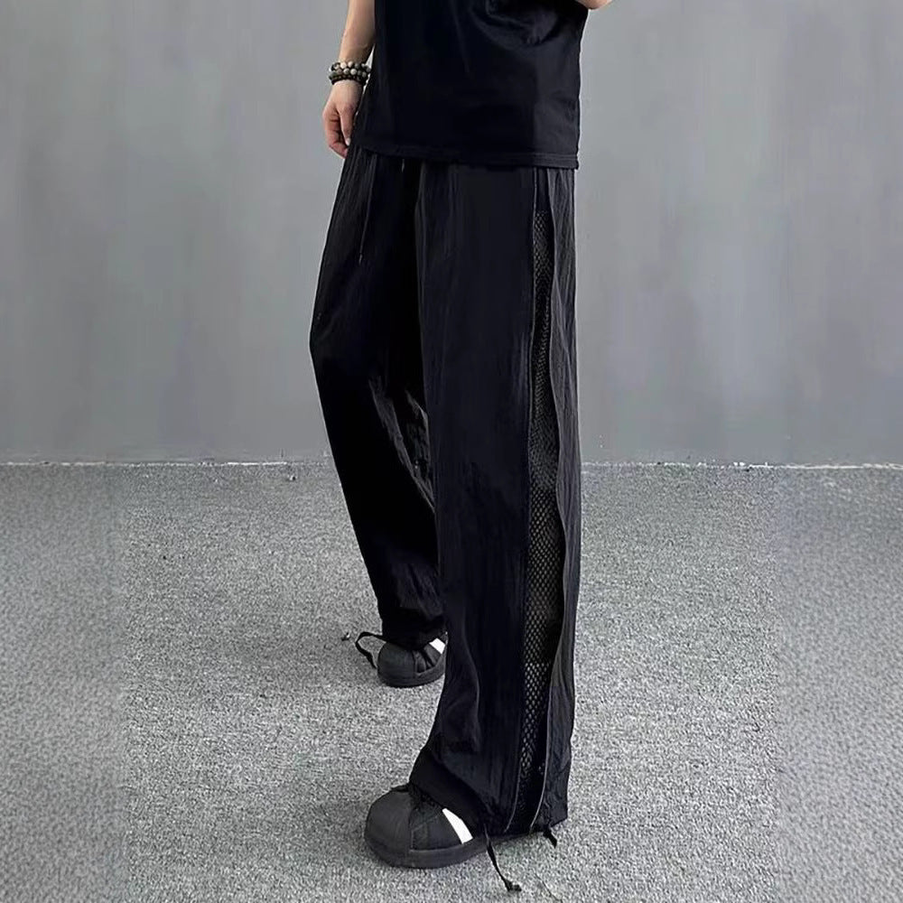 Men's Side Zipper Outdoor Technical Trousers Black M - D&A