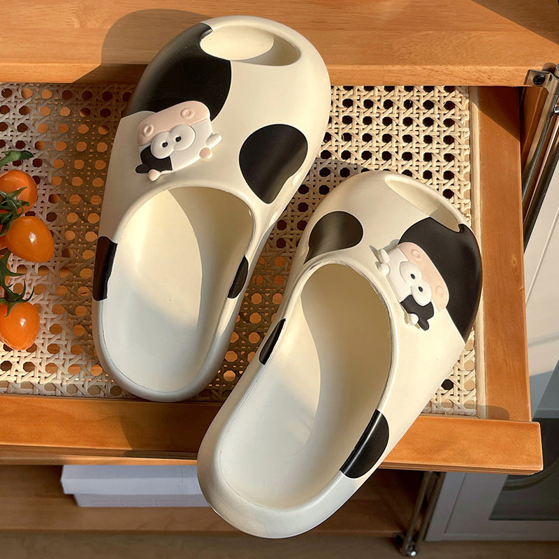 Thick-soled Cartoon Cute Slippers Outerwear - D&A