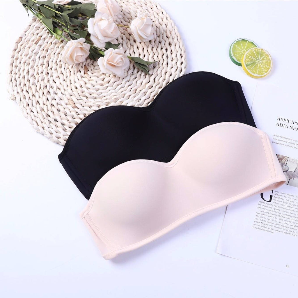 Gathered non-slip lingerie bra - D&A
