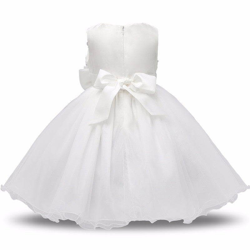 Princess Flower Girl Dress Summer Tutu Wedding Birthday Party Dresses - D&A