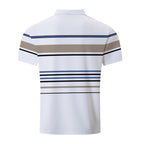 Men's Striped Short Sleeve Summer Business Casual Loose T-shirt - D&A