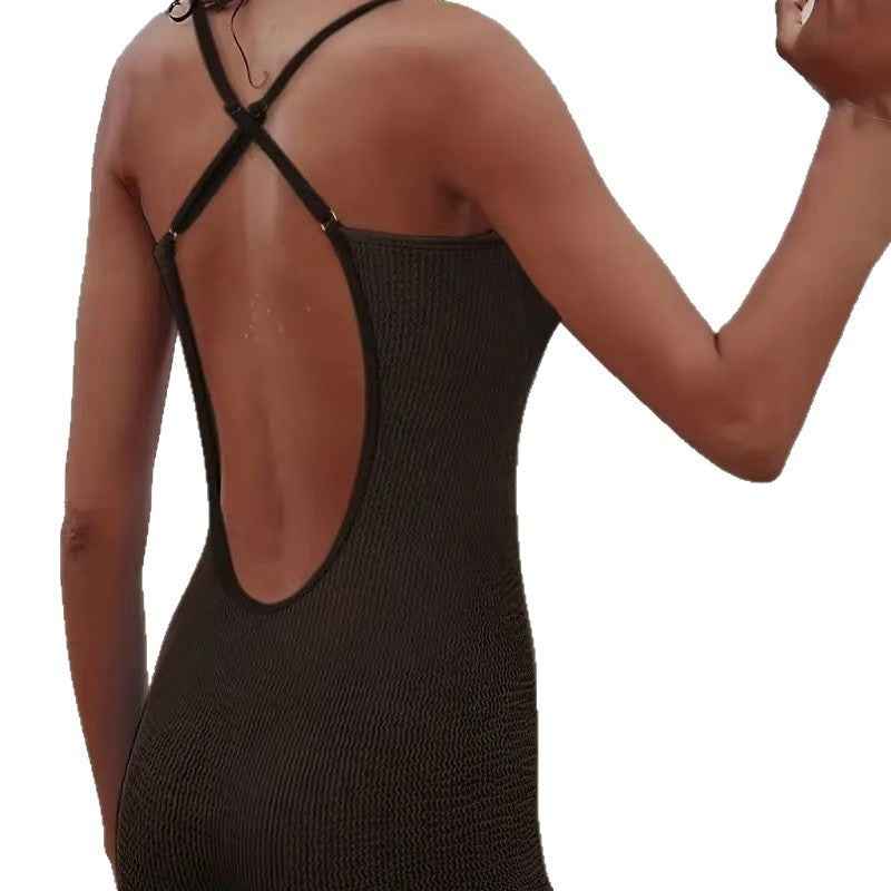 One-piece Women's Sling Slim Fit Backless Design Swimsuit