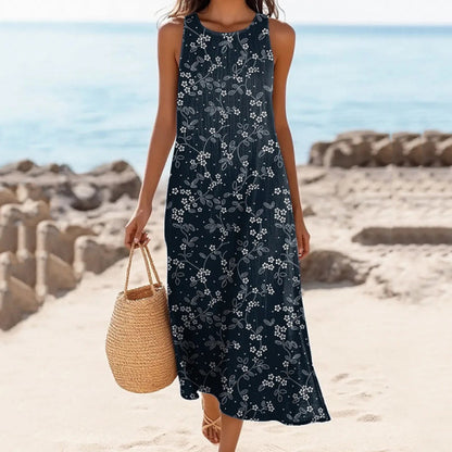 Polyester Short-sleeve One-piece Dress For Women 5Style - D&A