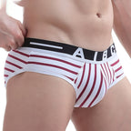 Men's Triangle Underwear Refined Cotton Striped Fashion - D&A