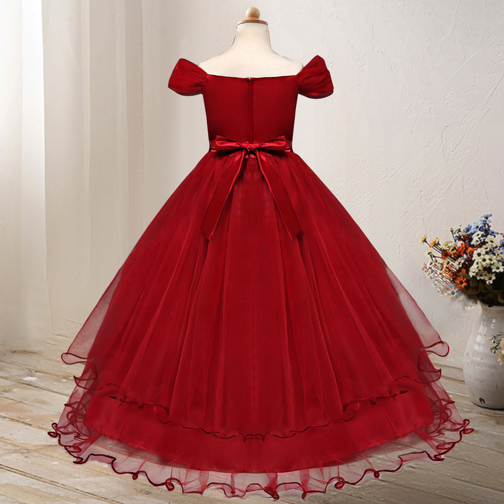 One-shoulder Princess Flower Dress Costume - D&A