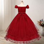 One-shoulder Princess Flower Dress Costume - D&A