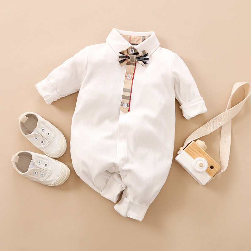 Gentleman's Baby Clothes, Long-sleeved Baby Clothes, Gentleman's Romper R - D&A