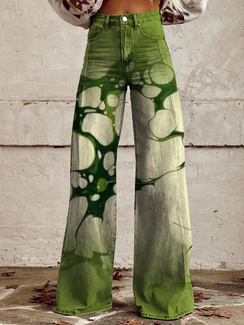 Hot Selling Plus Size Women's Casual Pants Thin Imitation Jeans C - D&A