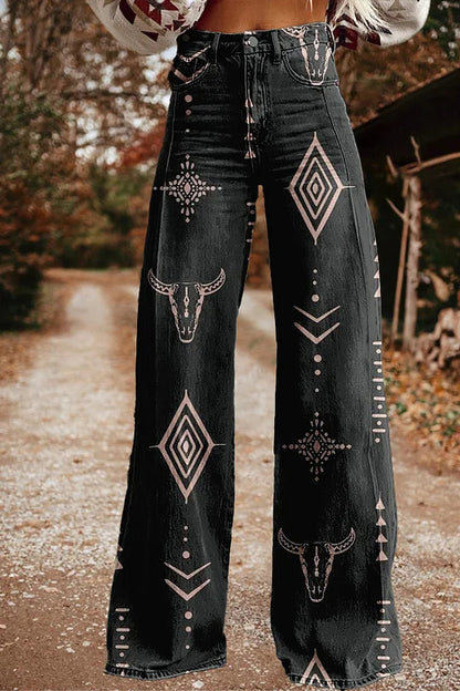 Hot Selling Plus Size Women's Casual Pants Thin Imitation Jeans J - D&A