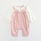 Baby embroidered jumpsuit Pink - D&A