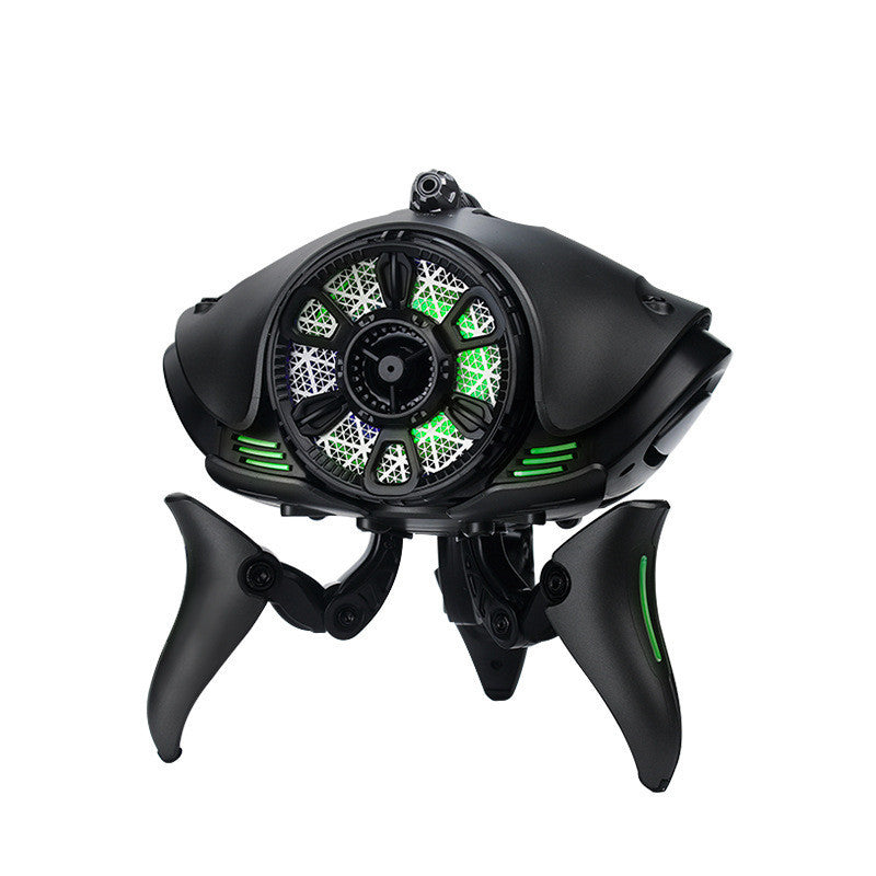 Wireless High Sound Quality High Power Super Loud Subwoofer Machine Bluetooth Speaker Black green light - D&A
