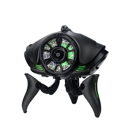 Wireless High Sound Quality High Power Super Loud Subwoofer Machine Bluetooth Speaker Black green light - D&A