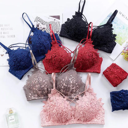 Lace gathered bra - D&A