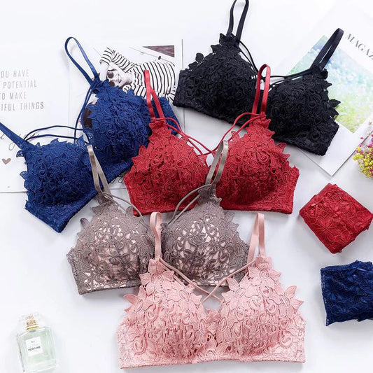 Lace gathered bra - D&A
