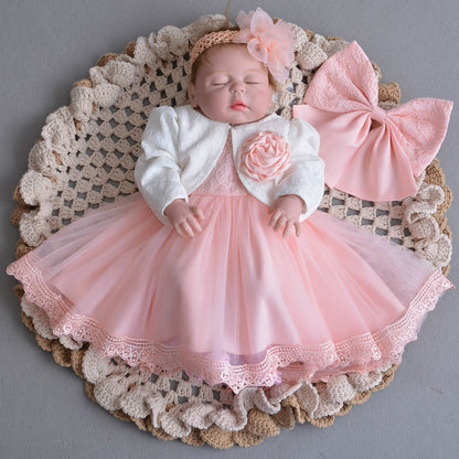 New Winter Dress Dress Baby Baby Full Moon Princess Skirt Dress Shaqun Girls Lotus B - D&A