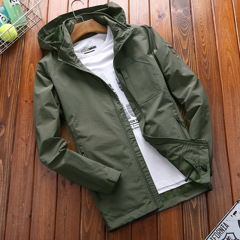 Men's spring and autumn jackets Army green - D&A