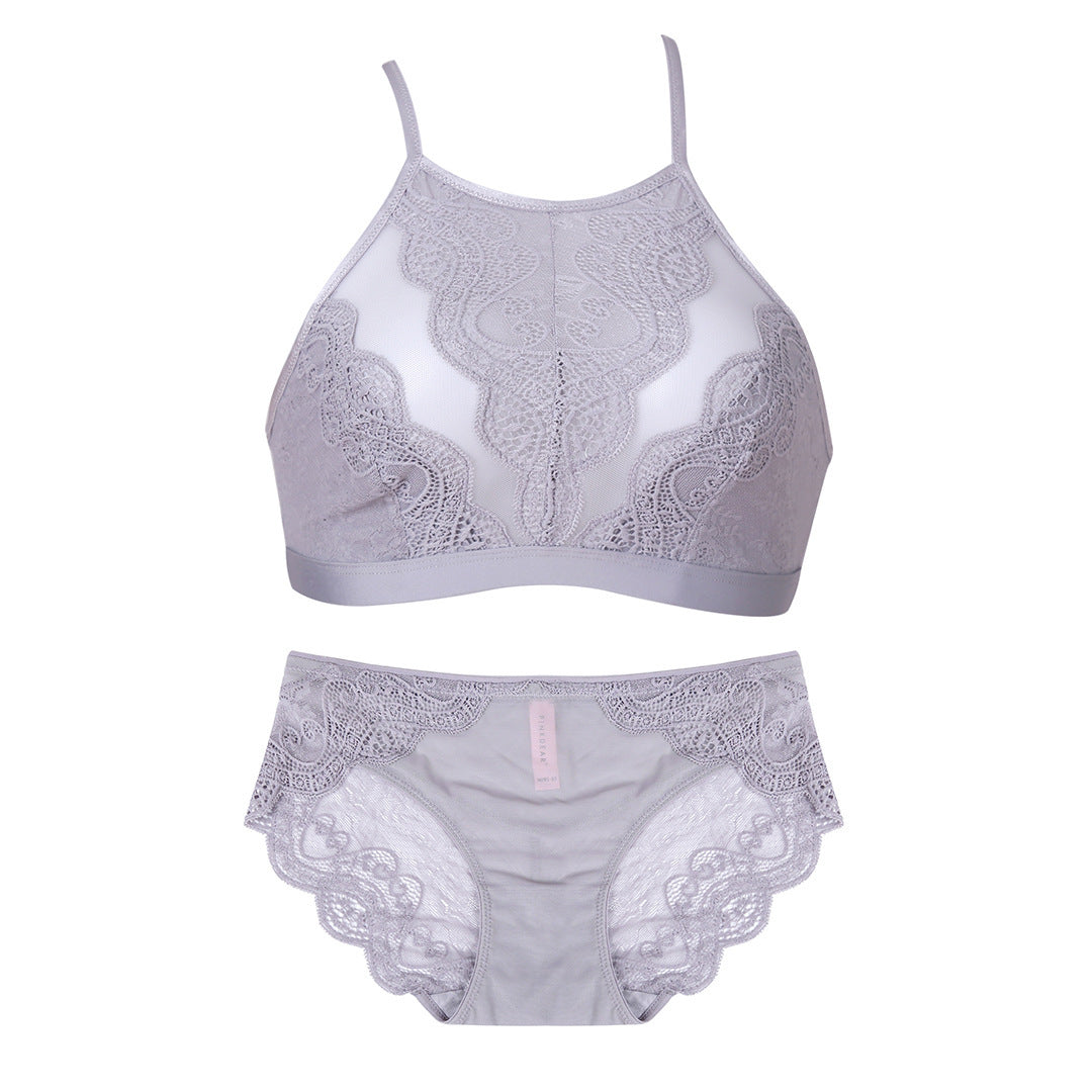 Comfortable bra set Grey - D&A