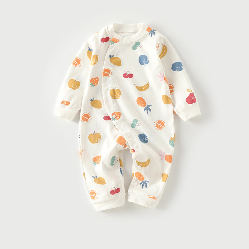 Autumn Thin Baby Pajamas And Baby Onesies Fruit pie - D&A