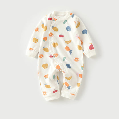 Autumn Thin Baby Pajamas And Baby Onesies Fruit pie - D&A