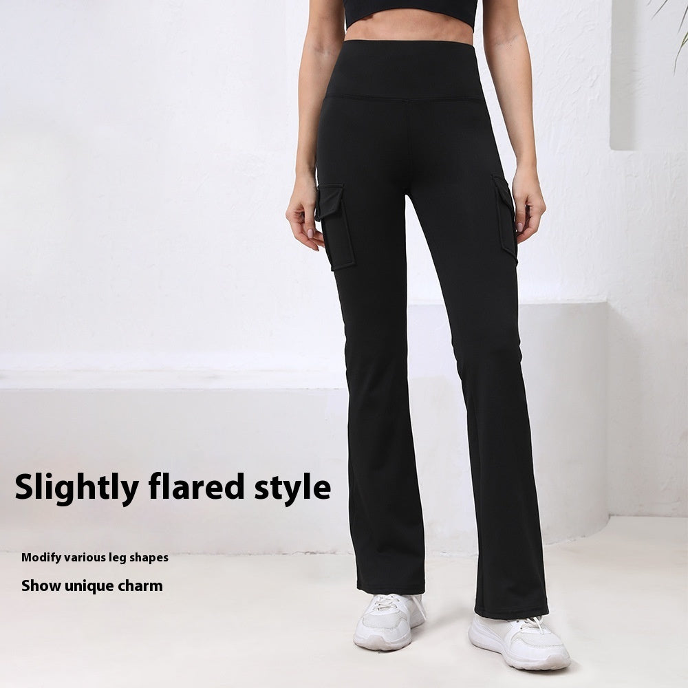 Pocket High Waist Hip Lift Quick-drying Breathable Tight Casual Fitness Sports Pants - D&A