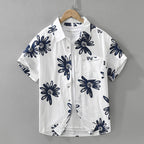 8286 Japanese Trendy Printed Short Sleeve Shirt - D&A