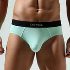 Men's Cotton Solid Color Sexy Low Waist Design Convex A Underwear - D&A