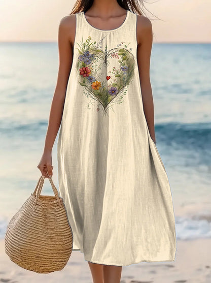 Polyester Short-sleeve One-piece Dress For Women 2Style - D&A