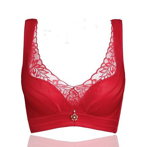 Adjustable lace bra Red - D&A