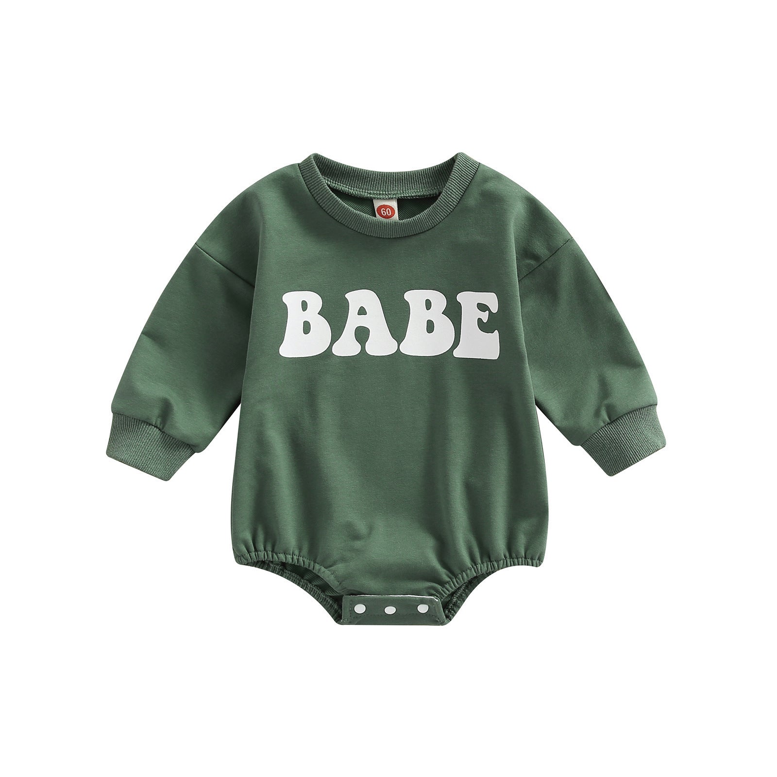 Baby Cotton Baby Wrap Triangle Crawlsuit Green - D&A