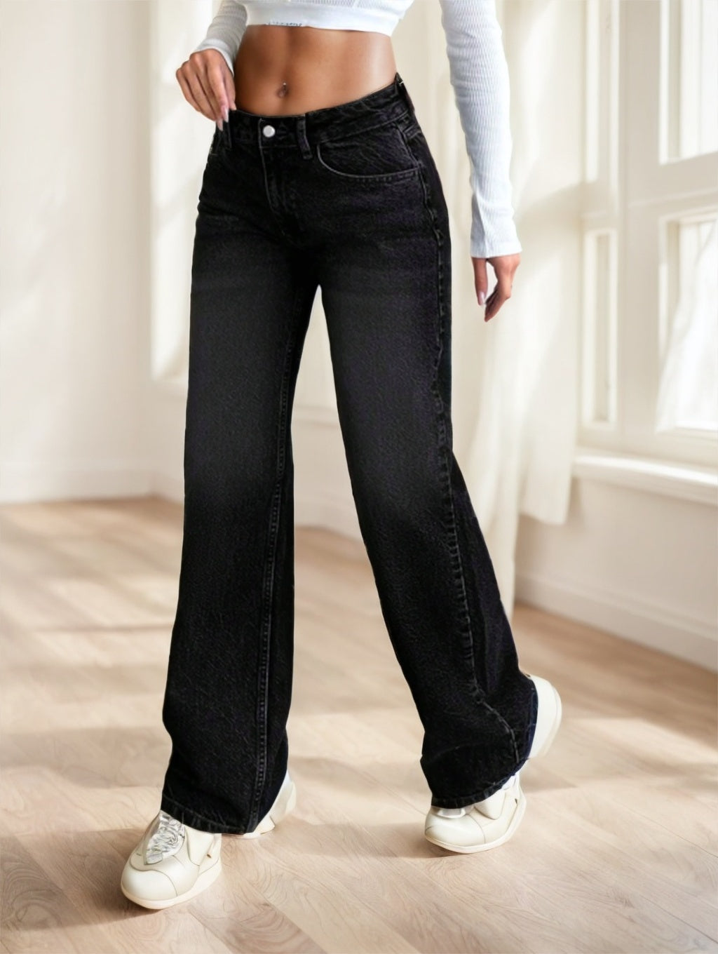 CasuGlow Casual Straight Leg Jeans - D&A