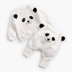 Baby Plus Velvet Sweater Suit White - D&A
