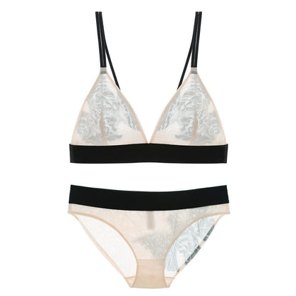 Mesh bra set Flesh color - D&A