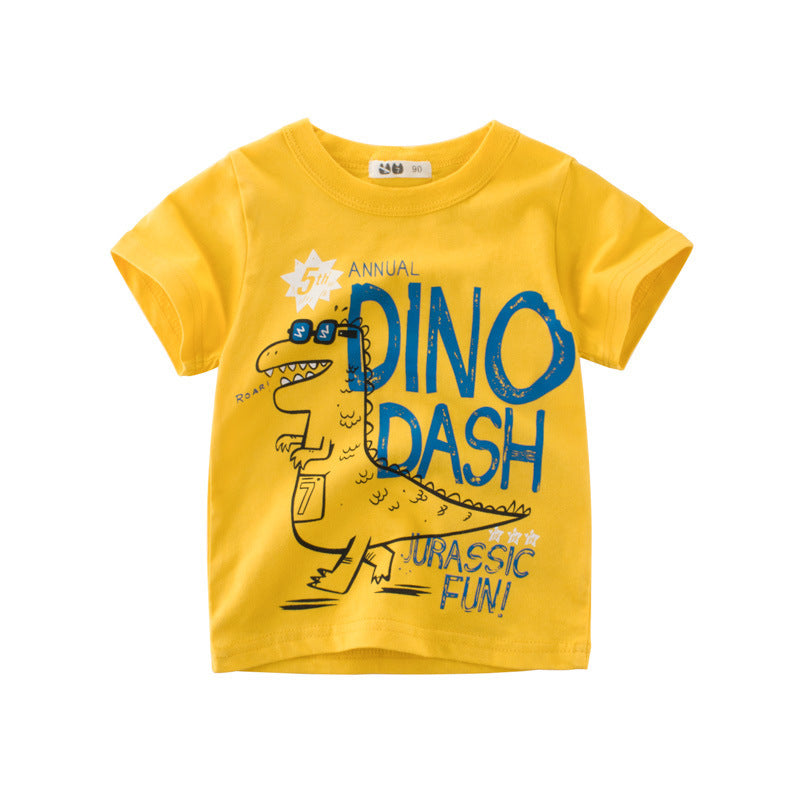 Children's wear, a new Korean version of children's wear for children in summer of , boy's T-shirt, baby's short-sleeved sweater for summer - D&A