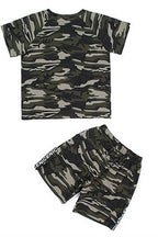 Boys summer short sleeve camouflage clothing Camouflage - D&A