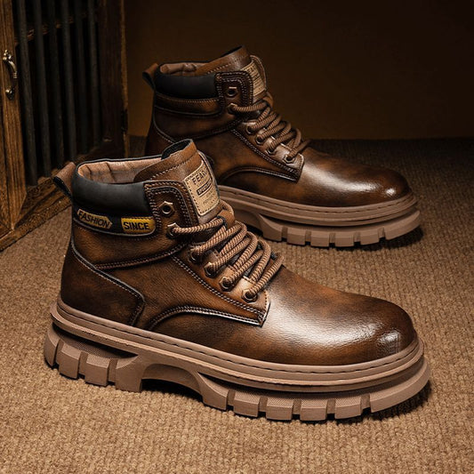 Martin Boots Men Trendy High Top British Working Wear - D&A