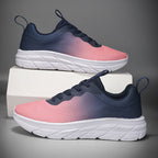 Men's Shoes Travel Mesh Breathable Comfortable Platform Sneaker Y3000 Blue And Red - D&A