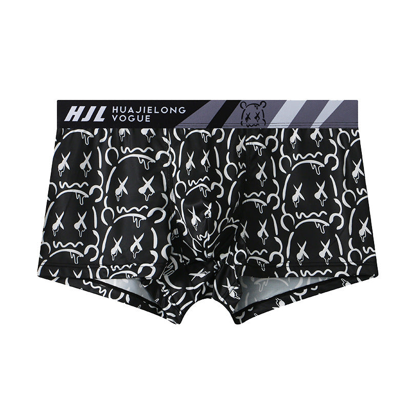Men's Multi-color Printing Slim Fit Breathable Boxers - D&A