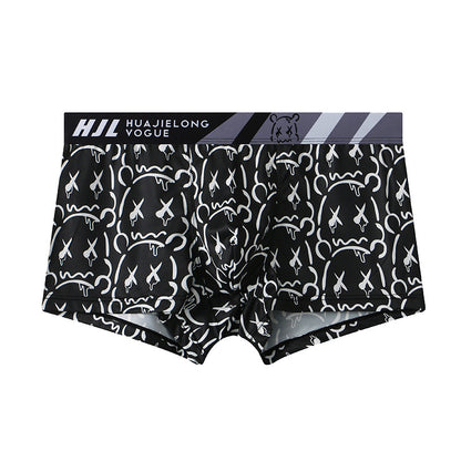 Men's Multi-color Printing Slim Fit Breathable Boxers - D&A