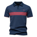 Deer Embroidered POLO Men's Lapel Short-sleeved T-shirt - D&A